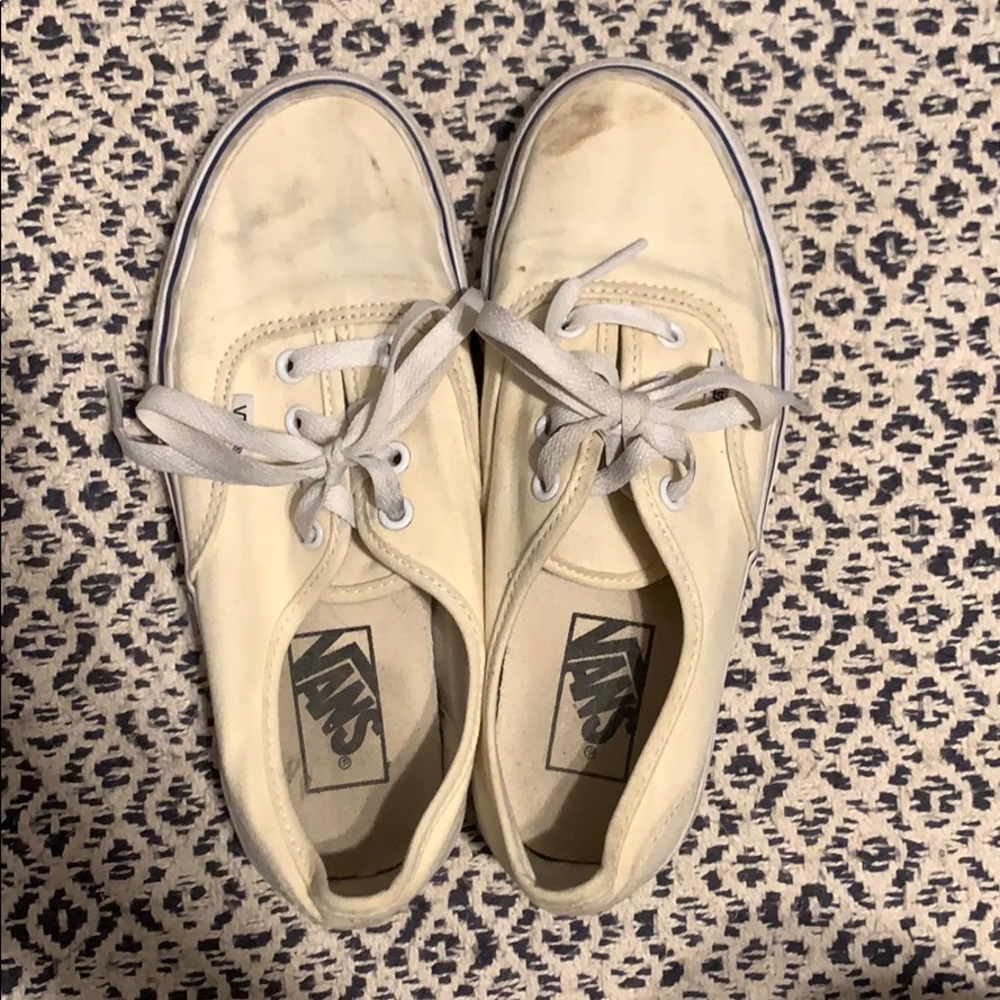 Cream classic vans